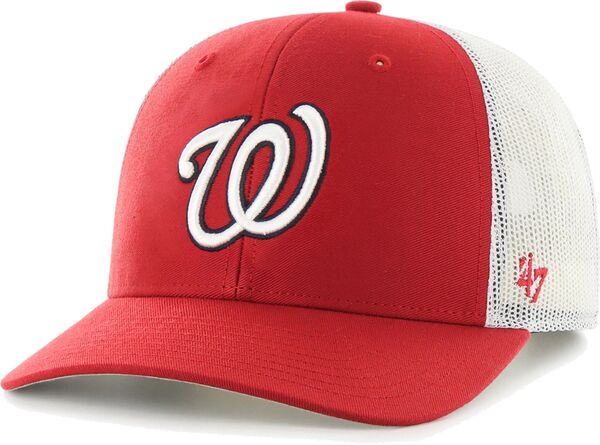 フォーティーセブン メンズ アクセサリー 帽子 '47 Men's Washingtonationals Red Adjustable Trucker Hat NoColor レッド|ReVida 店