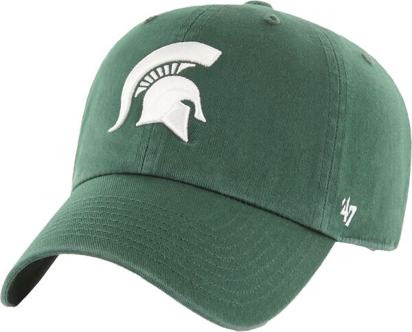 フォーティーセブン レディース アクセサリー 帽子 '47 Men's Michigan State Spartans Green Clean Up Adjustable Hat NoColor グリーン｜ReVida 店