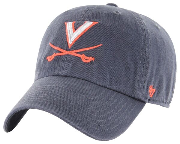 フォーティーセブン メンズ アクセサリー 帽子 ヴィンテージ '47 Adult Vintage Navy Virginia Cavaliers Clean Up Adjustable Hat NoColor ネイビー|ReVida 店