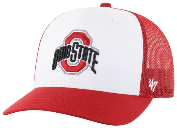 フォーティーセブン メンズ アクセサリー 帽子 '47 Adult Ohio State Buckeyes Red Freshman Trucker Adjustable Hat NoColor レッド|ReVida 店