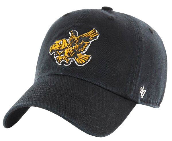フォーティーセブン レディース アクセサリー 帽子 ヴィンテージ '47 Adult Iowa Hawkeyes Black Vintage Clean Up Adjustable Hat NoColor ブラック