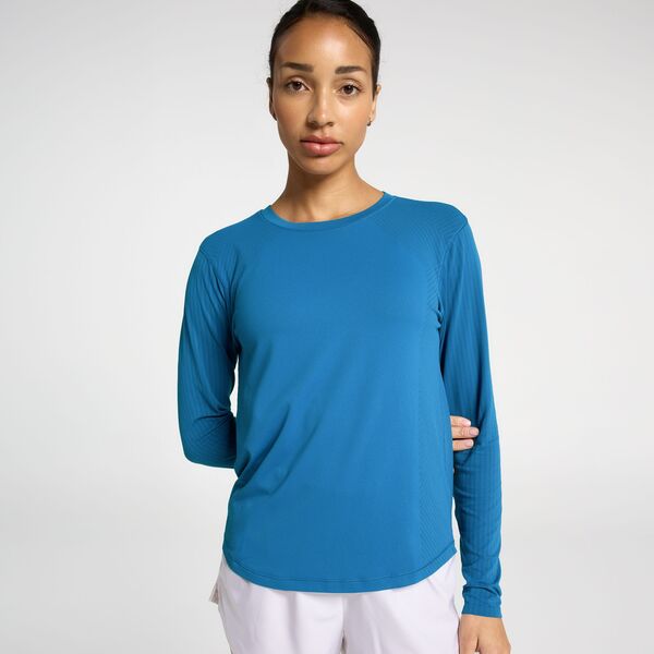 DSG レディース トップス シャツ DSG Women's Movement Seamless Long Sleeve Shirt Dark Teal Blue ブルー