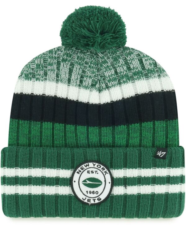フォーティーセブン レディース アクセサリー 帽子 ニット '47 Adult New York Jets Green Quiver Cuffed Knit Beanie NoColor グリーン｜ReVida 店