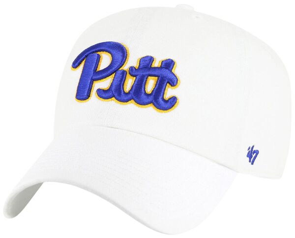 フォーティーセブン メンズ アクセサリー 帽子 '47 Adult Pitt Panthers White Clean Up Adjustable Hat NoColor ホワイト｜ReVida 店