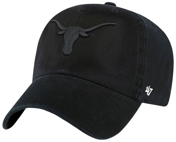 フォーティーセブン メンズ アクセサリー 帽子 '47 Adultexas Longhorns Black 2-Tone Foundational Clean Up Adjustable Hat NoColor ブラック|ReVida 店