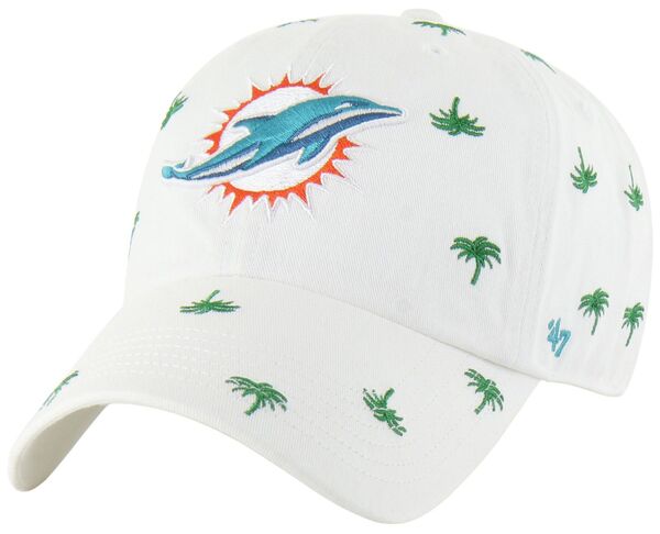 フォーティーセブン レディース アクセサリー 帽子 '47 Women's Miami Dolphins White Confetti Clean Up Adjustable Hat NoColor ホワイト|ReVida 店
