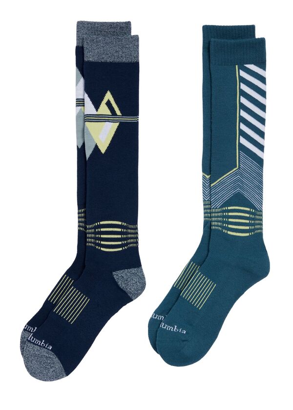 コロンビア メンズ アンダーウェア 靴下 Columbia Thermolite Over The Calf Ski Sock Everblue｜ReVida 店