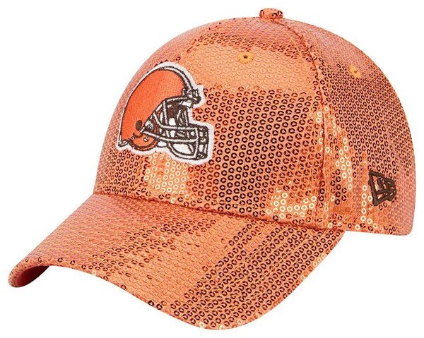ニューエラ レディース アクセサリー 帽子 スパンコール New Era Women's Cleveland Browns Brown Sequin 9Forty Adjustable Hat NoColor ブラウン|ReVida 店