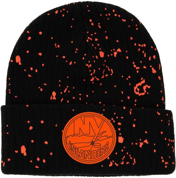 ミッチェル&ネス メンズ アクセサリー 帽子 Mitchell & Ness Adult New York Islanders 2-Hit Black Cuffed Beanie NoColor ブラック｜ReVida 店