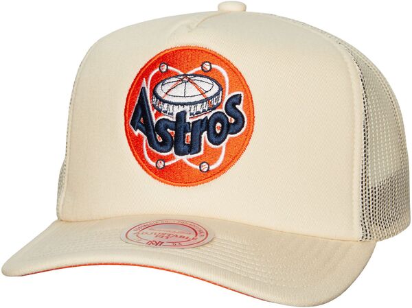 ミッチェル&ネス メンズ アクセサリー 帽子 Mitchell & Ness Adult Houston Astros White Coop Evergreen Trucker Hat NoColor ホワイト