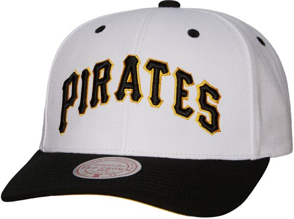 ミッチェル&ネス レディース アクセサリー 帽子 Mitchell & Ness Adult Pittsburgh Pirates White Copperstown Snapback Adjustable Hat NoColor ホワイト