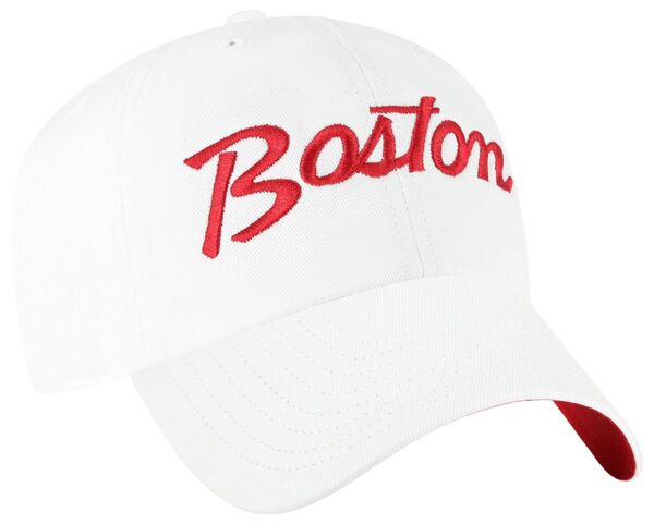 フォーティーセブン メンズ アクセサリー 帽子 '47 Adult Boston Red Sox White Crosstown Clean Up Adjustable Hat NoColor ホワイト｜ReVida 店