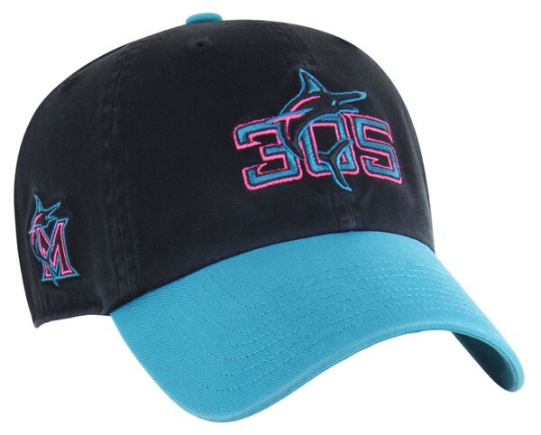 フォーティーセブン メンズ アクセサリー 帽子 '47 Adult Miami Marlins City Connect Clean Up Adjustable Hat NoColor|ReVida 店
