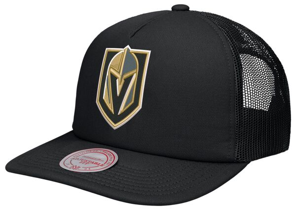 ミッチェル&ネス メンズ アクセサリー 帽子 Mitchell & Ness Adult Vegas Golden Knights Black Trucker Hat NoColor ブラック|ReVida 店