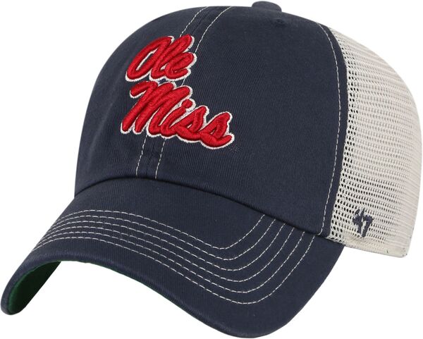 フォーティーセブン メンズ アクセサリー 帽子 ヴィンテージ '47 Adult Ole Miss Rebels Vintage Navy Trawler Adjustable Hat NoColor ネイビー｜ReVida 店
