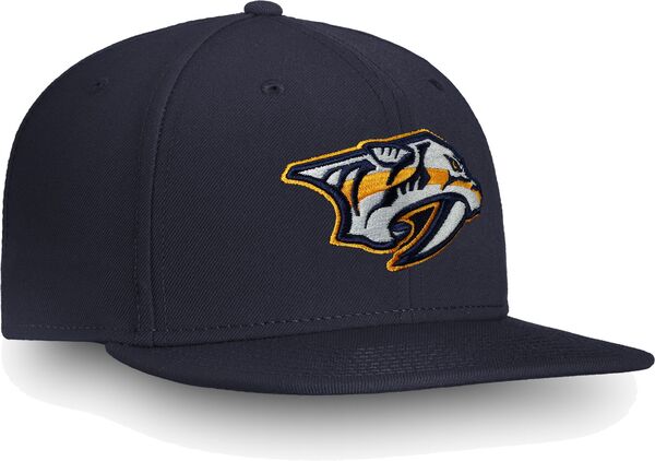 ファナティクス レディース アクセサリー 帽子 ロゴ Fanatics NHL Adult Nashville Predators Core Logo Blue Snapback Adjustable Hat NoColor ブルー|ReVida 店
