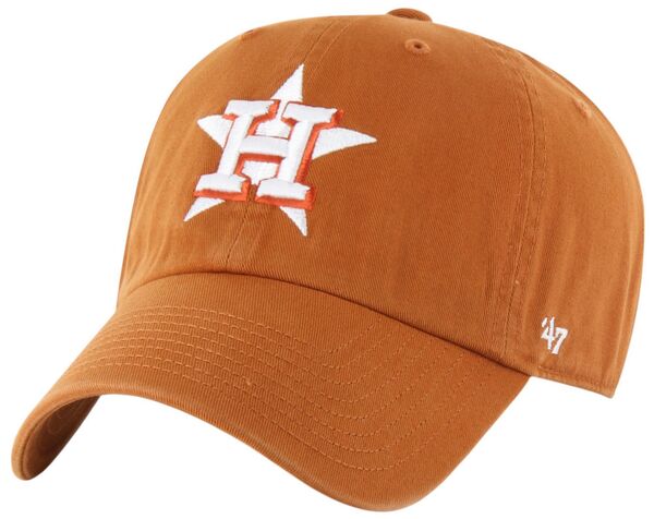 フォーティーセブン メンズ アクセサリー 帽子 ロゴ '47 Adult Houston Astros Orange Logo Clean Up Adjustable Hat NoColor オレンジ|ReVida 店