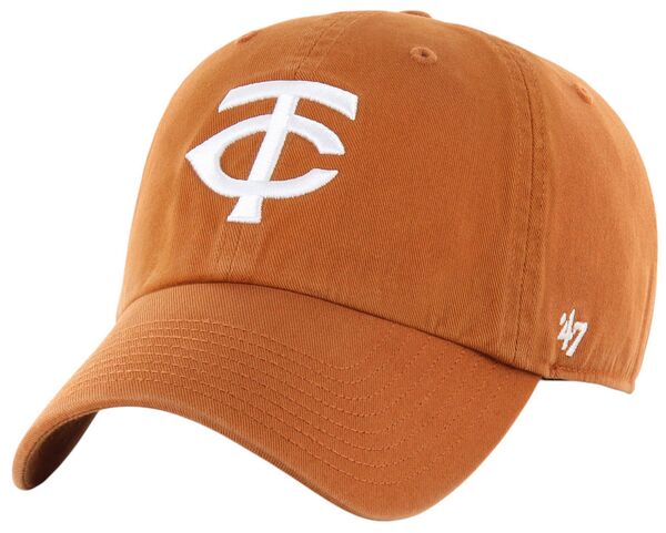 フォーティーセブン メンズ アクセサリー 帽子 ロゴ '47 Adult Minnesota Twins Orange Logo Clean Up Adjustable Hat NoColor オレンジ|ReVida 店