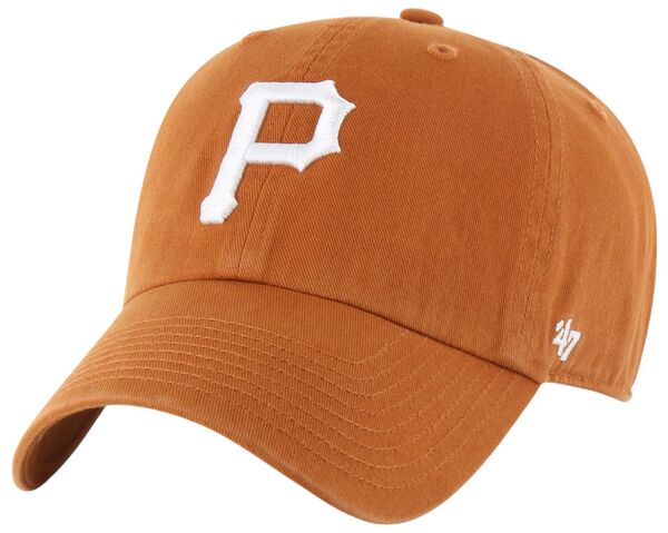 フォーティーセブン レディース アクセサリー 帽子 ロゴ '47 Adult Pittsburgh Pirates Orange Logo Clean Up Adjustable Hat NoColor オレンジ