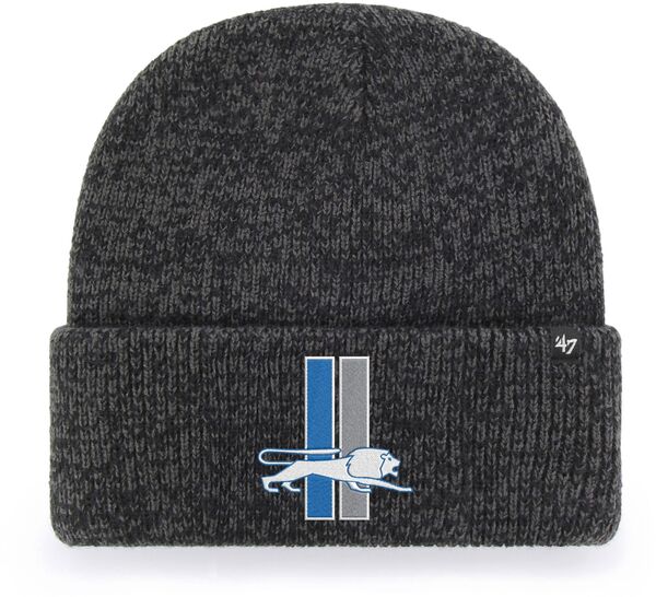 フォーティーセブン メンズ アクセサリー 帽子 ニット '47 Adult Detroit Lions Black Brain Freeze Knit Beanie NoColor ブラック 8,380円