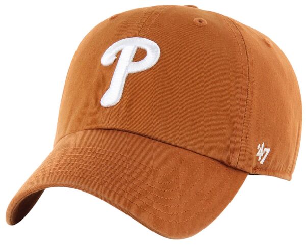 フォーティーセブン メンズ アクセサリー 帽子 ロゴ '47 Adult Philadelphia Phillies Orange Logo Clean Up Adjustable Hat NoColor オレンジ|ReVida 店