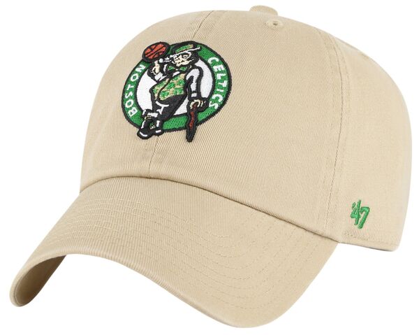フォーティーセブン メンズ アクセサリー 帽子 ロゴ '47 Adult Boston Celtics Khaki Logo Clean Up Adjustable Hat NoColor カーキ|ReVida 店