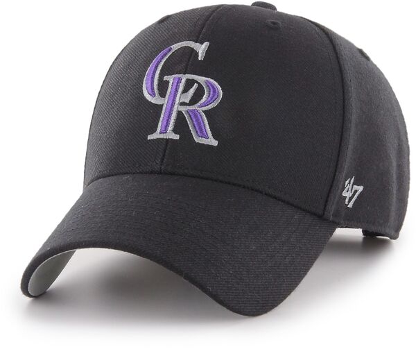 フォーティーセブン レディース アクセサリー 帽子 '47 Adult Colorado Rockies Black MVP Adjustable Hat NoColor ブラック