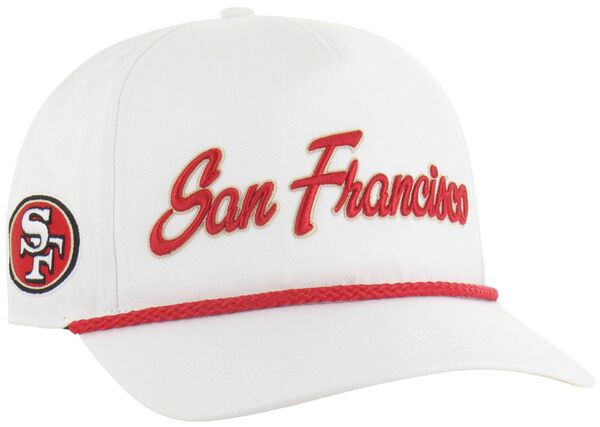 フォーティーセブン メンズ アクセサリー 帽子 '47 Adult San Francisco 49ers White Overhand Hitch Adjustable Hat NoColor ホワイト|ReVida 店