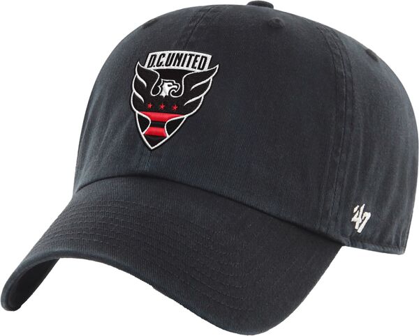 フォーティーセブン レディース アクセサリー 帽子 ロゴ '47 Adult D.C. United Black Logo Clean Up Adjustable Hat NoColor ブラック｜ReVida 店
