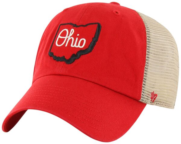 フォーティーセブン メンズ アクセサリー 帽子 メッシュ '47 Adult Ohio State Buckeyes Red Local Mesh Clean Up Adjustable Hat NoColor レッド 8,954円