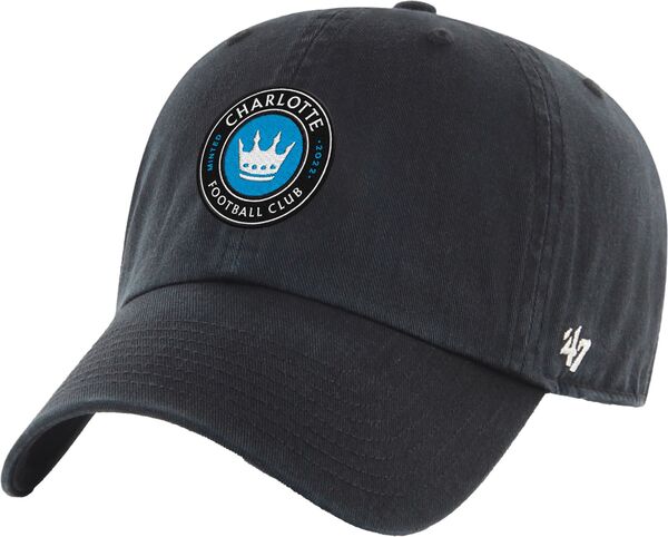 フォーティーセブン レディース アクセサリー 帽子 ロゴ '47 Adult Charlotte FC Black Logo Clean Up Adjustable Hat NoColor ブラック|ReVida 店