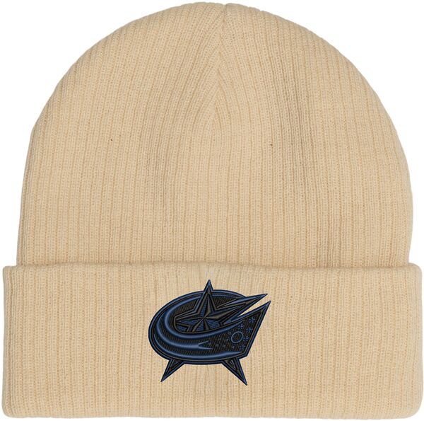 ミッチェル&ネス レディース アクセサリー 帽子 ニット ジャケット Mitchell & Ness Adult Columbus Blue Jackets Cream Off Knit Beanie NoColor クリーム|ReVida 店