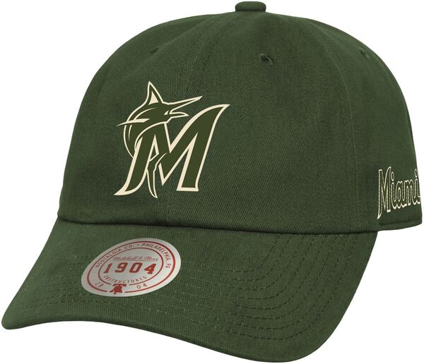 ミッチェル&ネス レディース アクセサリー 帽子 Mitchell & Ness Adult Miami Marlins Green Off Strapback Hat NoColor グリーン|ReVida 店