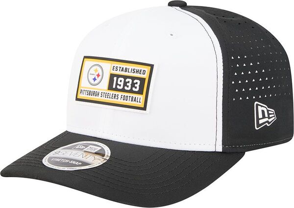 ニューエラ レディース アクセサリー 帽子 Tシャツ New Eradult Pittsburgh Steelers Established Patch Black 9seventy Adjustable Hat NoColor ブラック