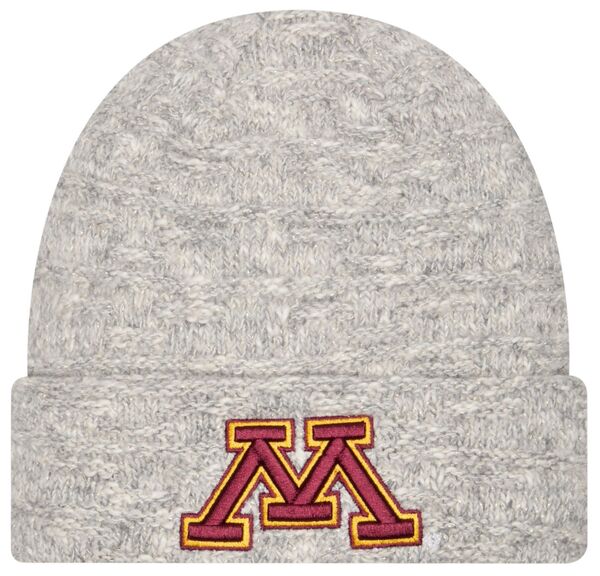ニューエラ レディース アクセサリー 帽子 トール ニット New Era Women's Minnesota Golden Gophers Grey Metallicuffed Knit Beanie NoColor グレー