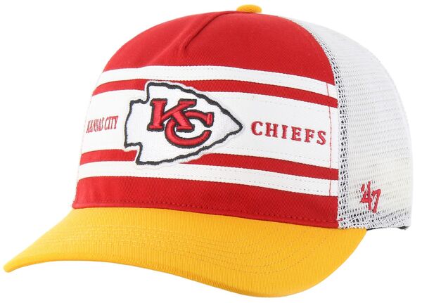 フォーティーセブン メンズ アクセサリー 帽子 47 Men Kansas City Chiefsuper Stripe Hitch Red Adjustable Hat NoColor レッド