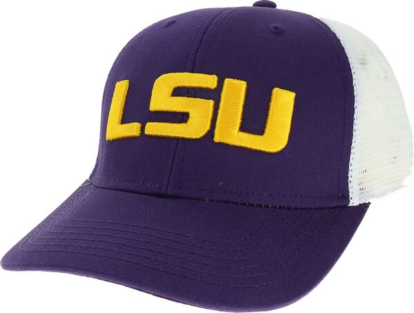 リーグレガシー メンズ アクセサリー 帽子 League-Legacy Men's LSU Tigers Purple Mid-Pro Adjustable Trucker Hat NoColor パープル|ReVida 店