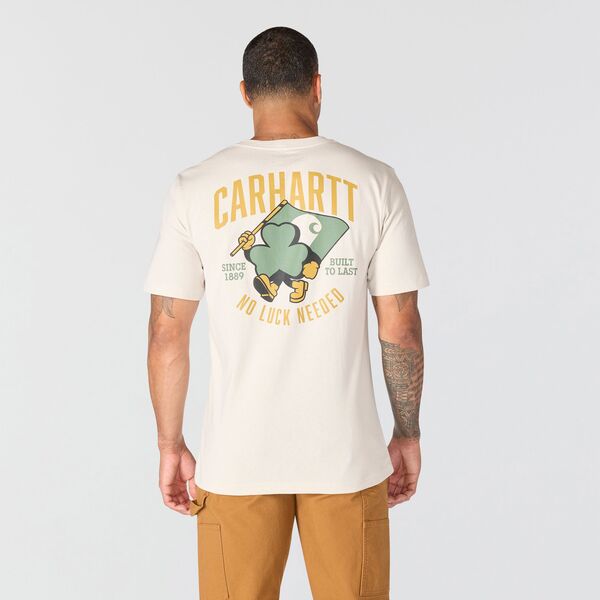 カーハート メンズ トップス Tシャツ グラフィック Carhartt Men'st. Patrick'shamrock Short Sleeve Graphic T-Shirt Malt｜ReVida 店