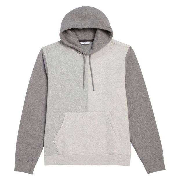 DSG メンズ アウター パーカー・スウェット フリース DSG Men's Classic Fleece Hoodie Heather Grey Blocked グレー｜ReVida 店