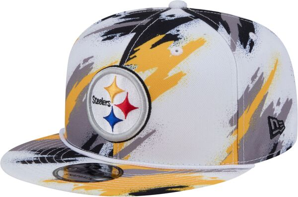 ニューエラ レディース アクセサリー 帽子 Tシャツ New Eradult Pittsburgh Steelers Paint Black 9fifty Adjustable Hat NoColor ブラック