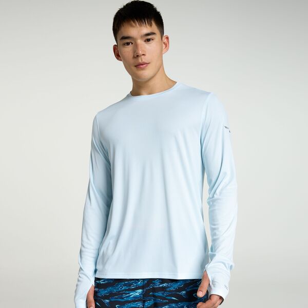 DSG メンズ トップス Tシャツ DSG Mentride Run Long Sleeve T-Shirt Cyan Glass シアン