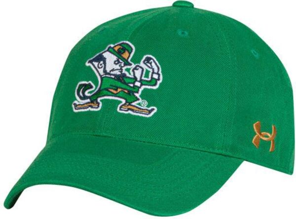 アンダーアーマー メンズ アクセサリー 帽子 Under Armour Men's Notre Dame Fighting Irish Kelly Green OTSlouch Adjustable Hat NoColor グリーン