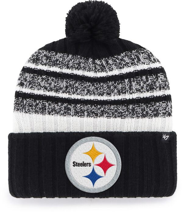 フォーティーセブン レディース 付属品 鳥打ち帽 ティーシャツ \u002747 Adult Pittsburgh Steelers Black Tavern Beanie NoColor 黒いこと レディース帽子-ハット-バッグ・小物・ブランド雑貨