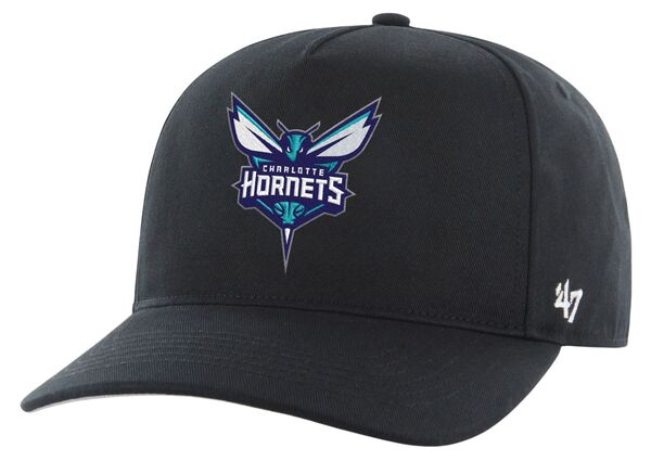 フォーティーセブン メンズ アクセサリー 帽子 ロゴ '47 Adult Charlotte Hornets Black Logo Hitch Adjustable Hat NoColor ブラック｜ReVida 店