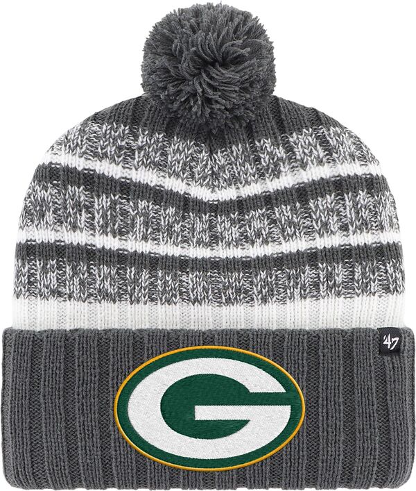 フォーティーセブン メンズ アクセサリー 帽子 ニット '47 Men's Green Bay Packers Black Tavern Knit Hat NoColor ブラック｜ReVida 店 10,625円