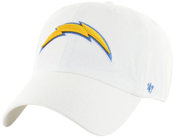 フォーティーセブン レディース アクセサリー 帽子 '47 Men's Los Angeles Chargers White Clean Up Adjustable Hat NoColor ホワイト 9,110円