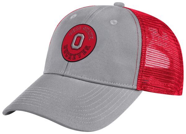 コロシアム メンズ アクセサリー 帽子 Colosseum Adult Ohio State Buckeyes Grey Lincoln Adjustable Trucker Hat NoColor グレー｜ReVida 店