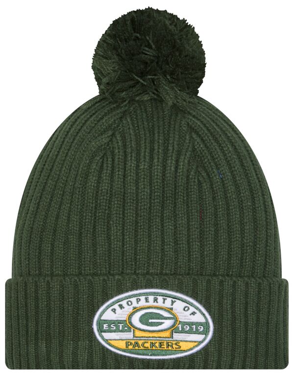 ニューエラ メンズ アクセサリー 帽子 ニット New Eradult Green Bay Packers Green Property Cuffed Knit Beanie NoColor グリーン
