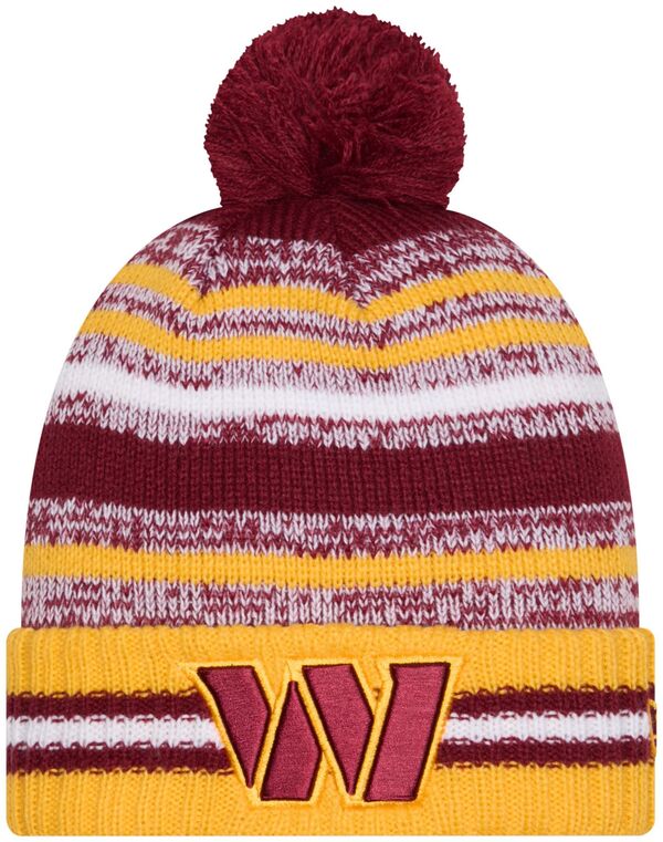 ニューエラ メンズ アクセサリー 帽子 ニット New Eradult Washington Commanders Dark Red Cheer Knit Hat NoColor レッド
