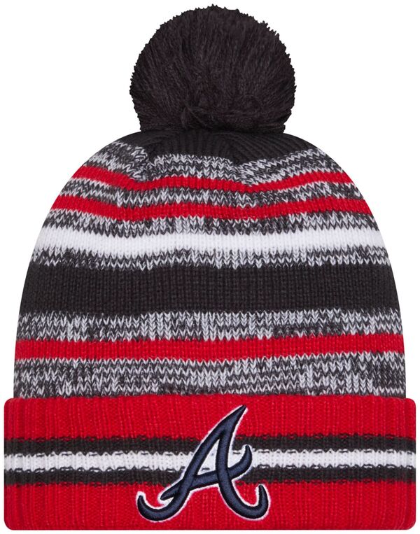 ニューエラ メンズ アクセサリー 帽子 ニット New Eradult Atlanta Braves Navy Cheer Knit Hat NoColor ネイビー